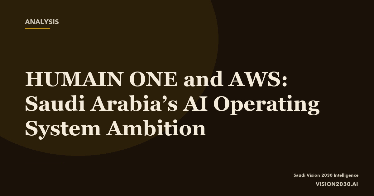 HUMAIN ONE and AWS: Saudi Arabia’s AI Operating System Ambit