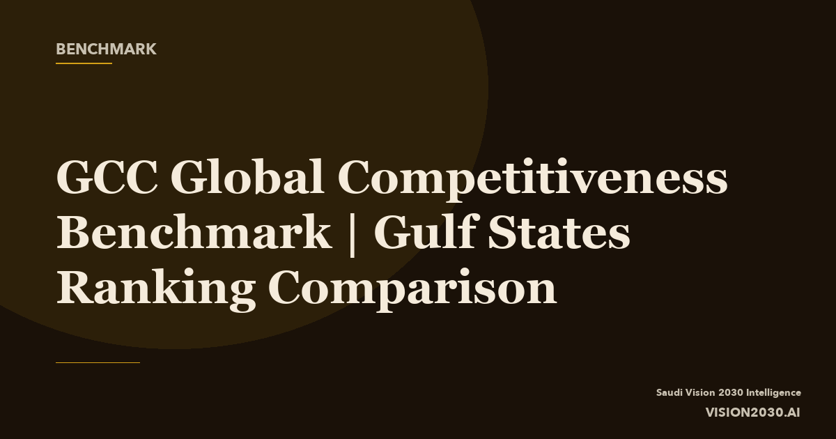 GCC Global Competitiveness Benchmark | Gulf States Ranking C