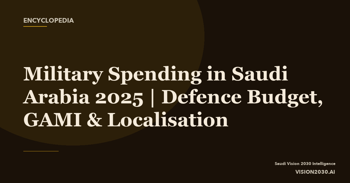 Saudi Mod Planning Military Spending in Saudi Arabia 2025 | Defence Budget, GAM