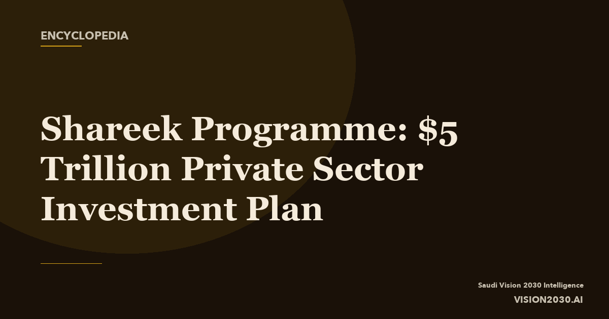 Shareek Programme: $5 Trillion Private Sector Investment Pla