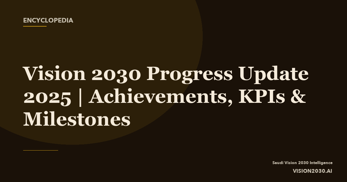 Vision 2030 Progress Update 2025 | Achievements, KPIs & Mile