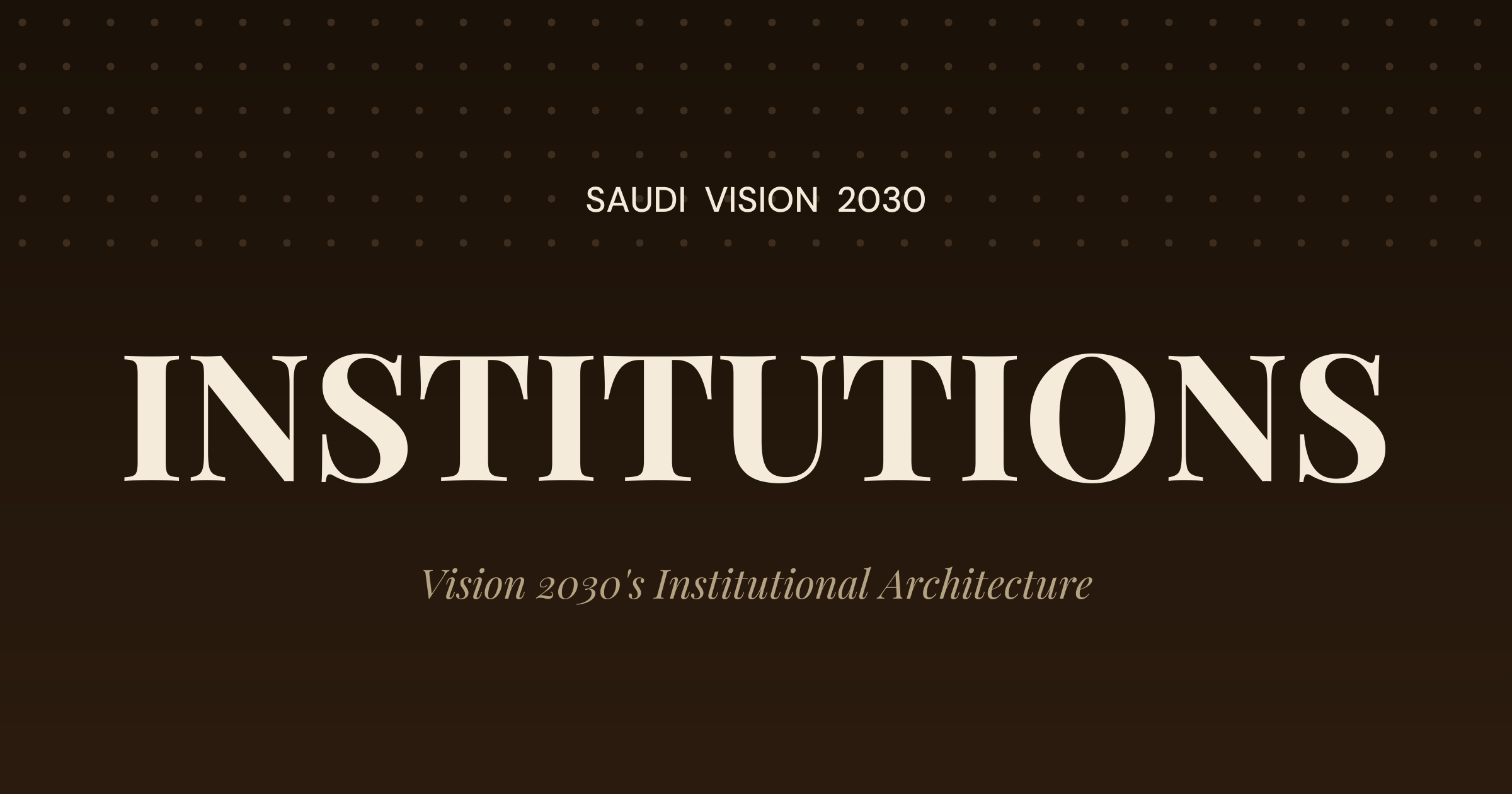 Profil institutionnel de Saudi Aramco : activités, finances et rôle dans Vision 2030 — Institutions — Saudi Vision 2030