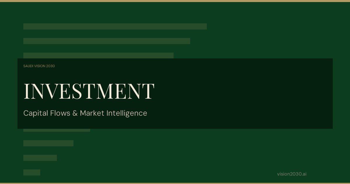 Investing in Saudi Arabia's Special Economic Zones — Investment | Saudi Vision 2030